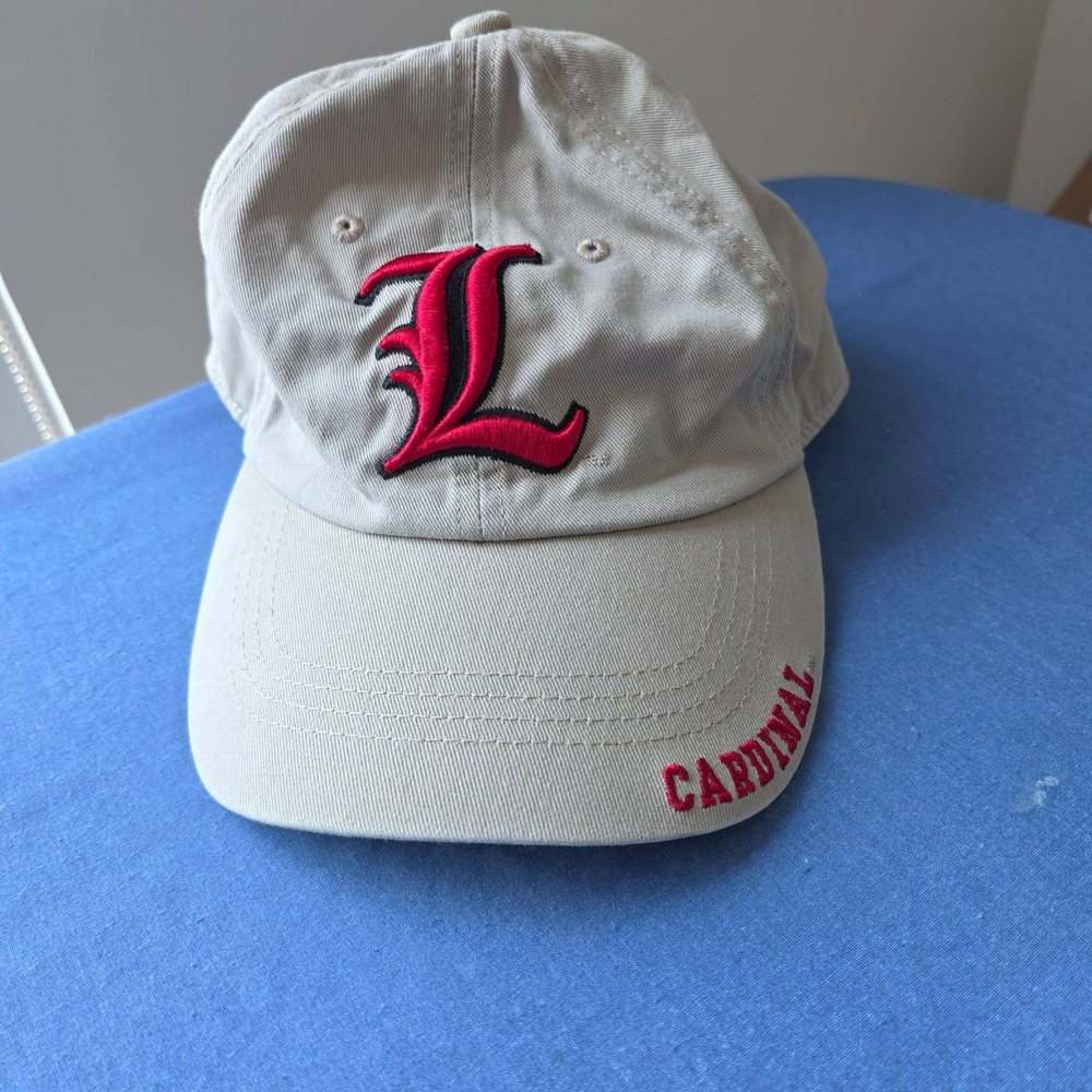 University of Louisville Cardinals Hat Mens Khaki Tan Captivating Headwear Cap